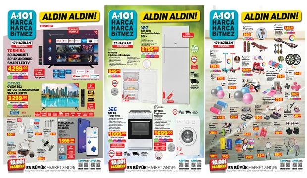 A101 17 Haziran Aktüel Kataloğu! Bisiklet, beyaz eşya, notebook, spor ve mobilya ürünlerinde…