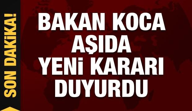 Bakan Koca açıkladı: Aşıda 40 yaşa indik