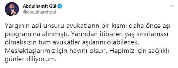 Bakan Koca: Tüm avukatlarımız aşı olabilirler (2)