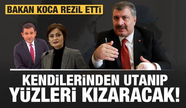 Bakan Koca’dan Fatih Portakal ve Canan Kaftancıoğlu’nun yüzünü kızartacak açıklama