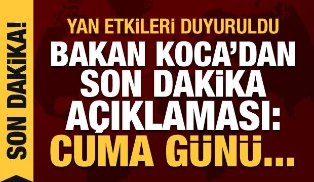 Bakan Koca’dan son dakika açıklaması