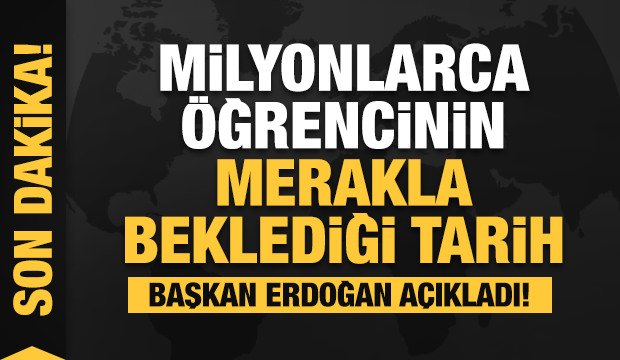 Başkan Erdoğan açıkladı! 2021-2022 eğitim öğretim yılı akademik takvimi belli oldu