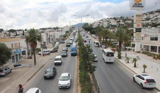 Bodrum’da trafik çilesi erken başladı