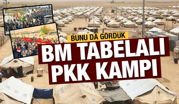 Bunu da gördük! BM tabelalı PKK kampı