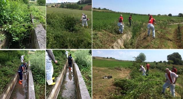 Büyükşehir, Tarımsal Sulama Kanallarının Temizliğini Yapıyor