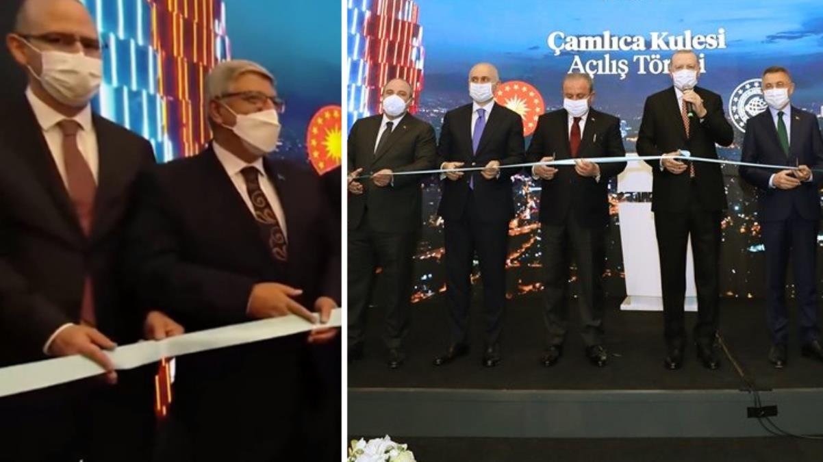 Çamlıca Kulesi’nin kurdele kesimine damga vuran diyalog: Nurettin Bey sen de parmaklarınla kesiver