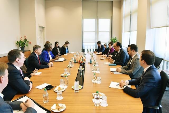 Cumhurbaşkanlığı Sözcüsü Kalın, ABD’nin BM Daimi Temsilcisi Greenfield ile görüştü