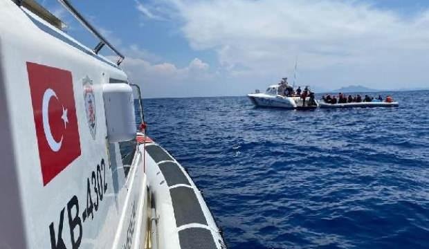Datça ve Fethiye’de 107 kaçak göçmen kurtarıldı