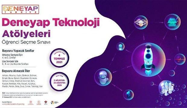 “Deneyap Teknoloji Atölyeleri”ne başvurular sürüyor