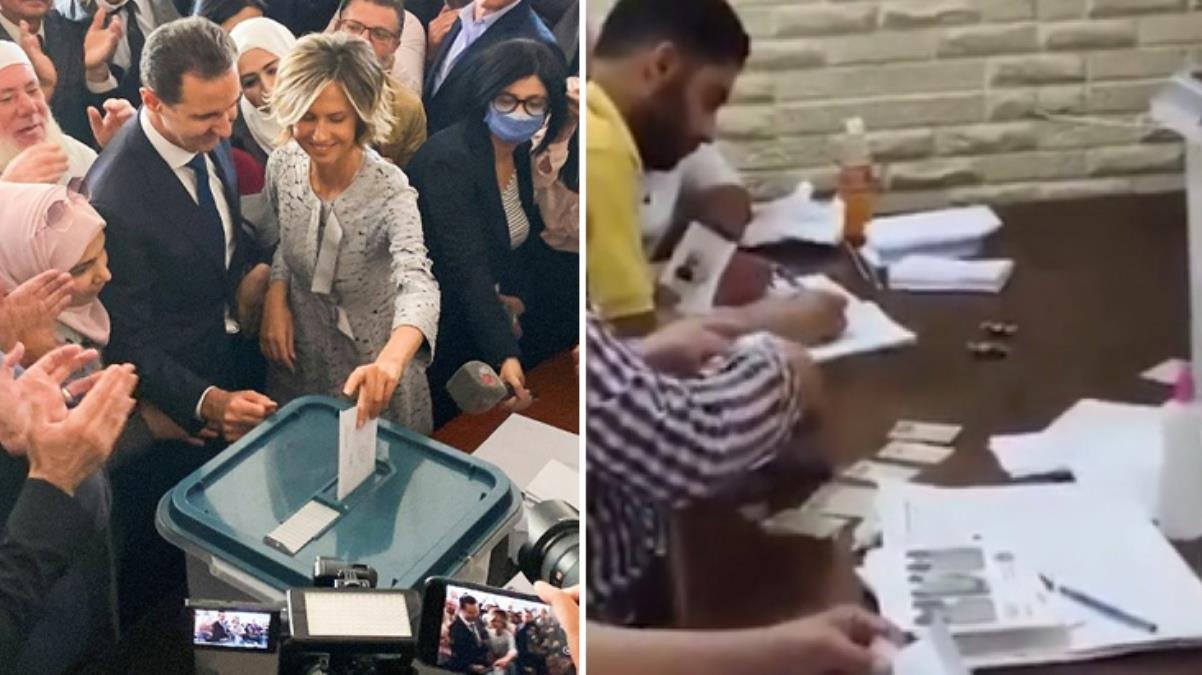 Devlet başkanlığı seçimlerinin yapıldığı Suriye’de, memurlar seçmen adına oy kullanıyor