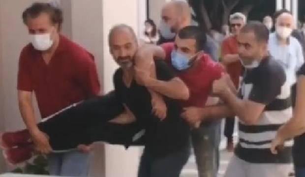 Engelli genci kucaklayarak YKS’ye yetiştirdiler