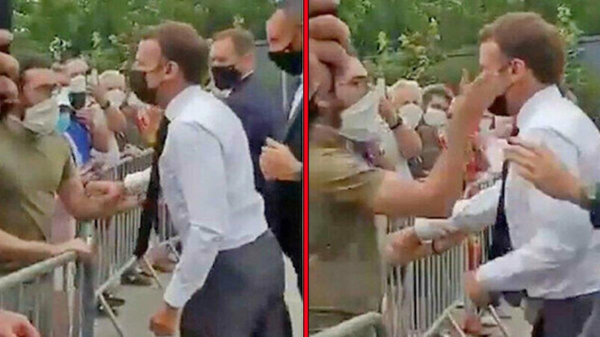 Fransa Cumhurbaşkanı Macron’a tokat atan saldırganın cezası belli oldu! 18 ay ceza aldı 4 ay hapis yatacak