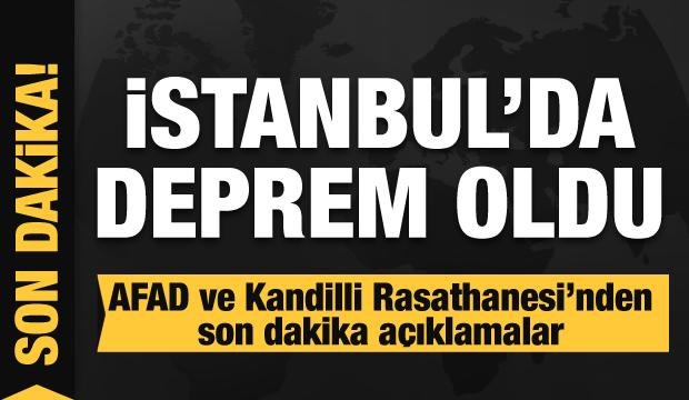 İstanbul’da deprem! Vali Yerlikaya’dan son dakika açıklaması