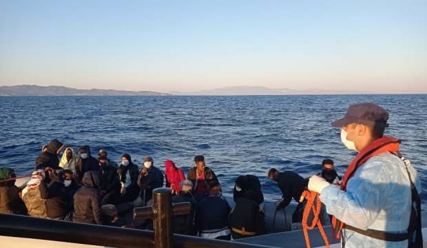 İzmir açıklarında 131 düzensiz göçmen kurtarıldı