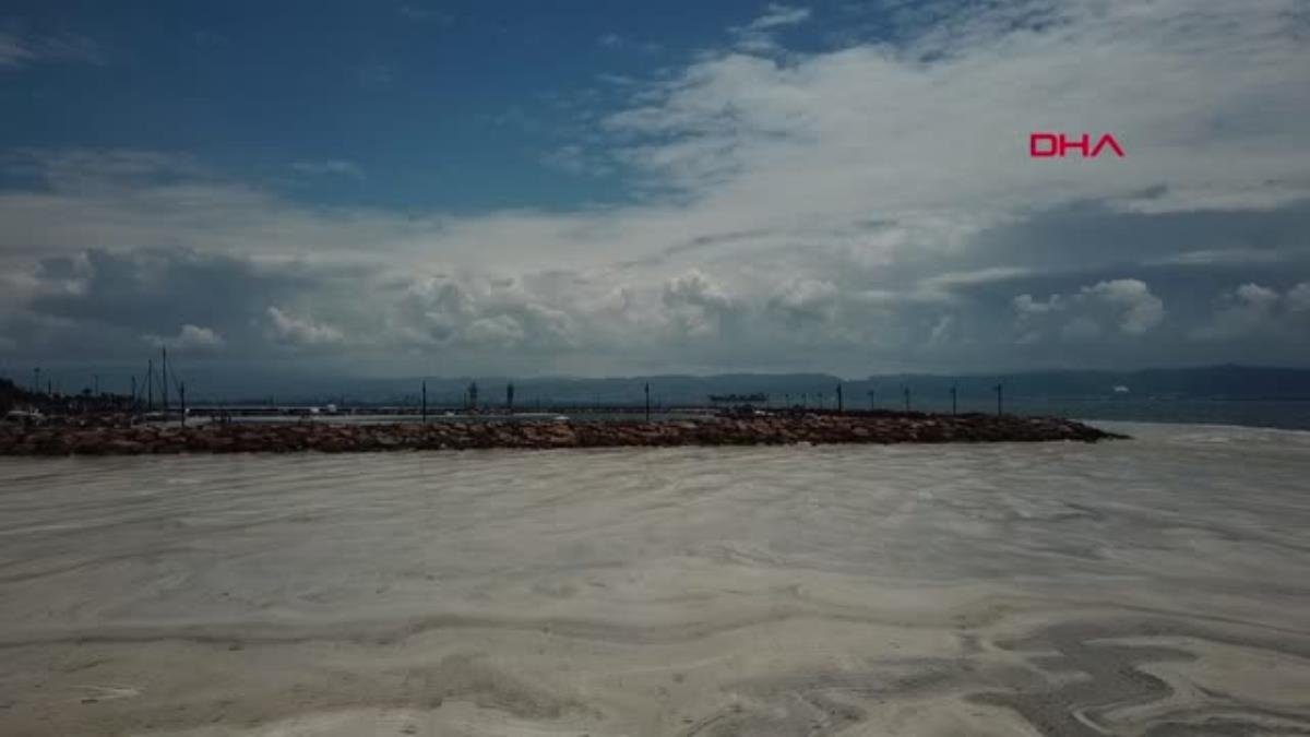 İZMİT KÖRFEZİ’NDE DENİZ SALYASI ETKİSİNİ SÜRDÜRÜYOR