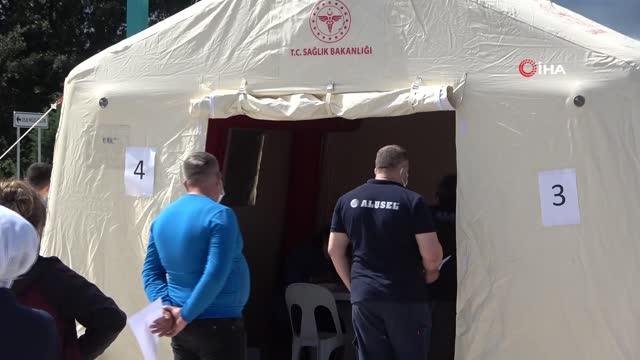 Kırklareli OSB’de dün 8 bin 532 kişi aşılandı