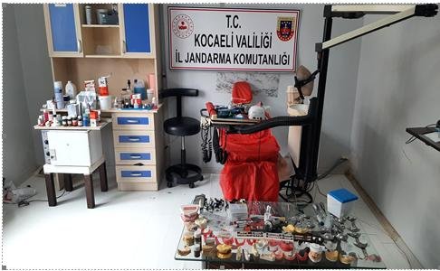 Kocaeli Valiliği Jandarma Körfez Kaçak Muayenehane 10.06.2021