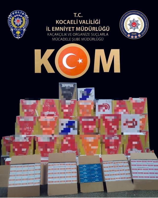 Kocaeli’de 390 bin adet makaron ele geçirildi