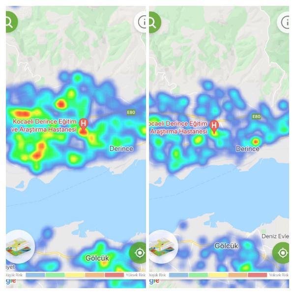 Kocaeli’de vaka sayılarındaki düşüş risk haritasına da yansıdı