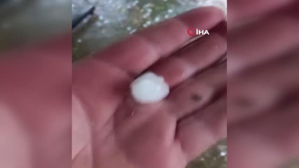 Kocaeli’nin yüksek kesimlerinde dolu yağışı etkili oldu