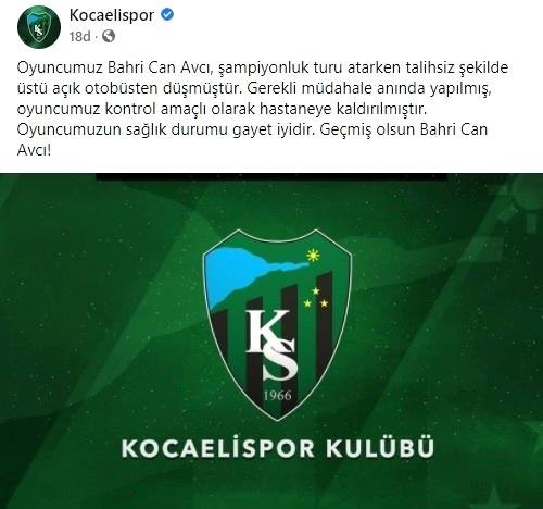 Kocaelispor şampiyonluk turunda iki futbolcu yaralandı