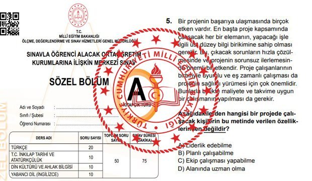 LGS soru ve cevapları 2021! MEB LGS sözel ve sayısal bölüm temel soru kitapçığı ne zaman yayınlanacak?