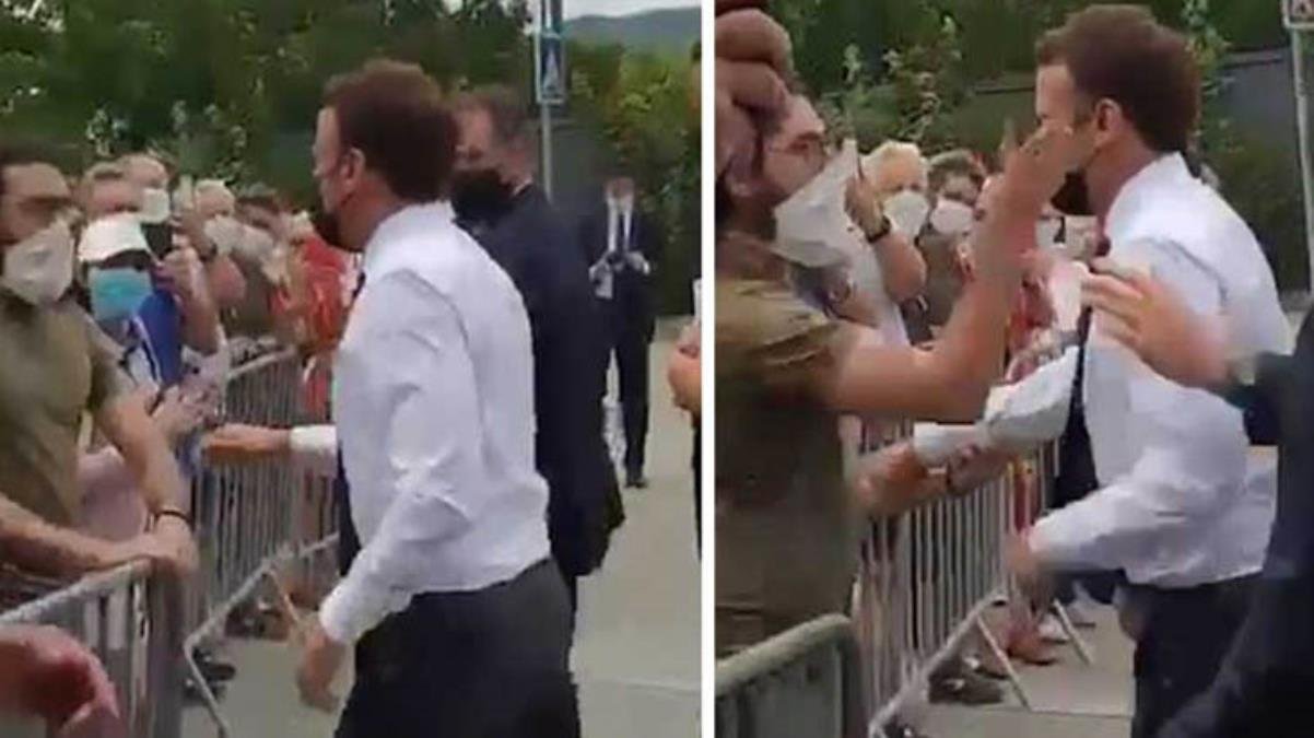 Macron’dan tokat tepkisi: Eylemler şiddet içerirse demokrasi tehdit olur