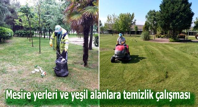 Mesire Yerleri ve Yeşil Alanlara Temizlik Çalışması