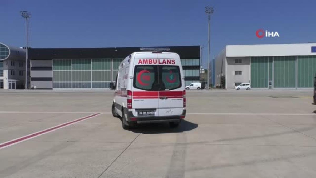 Minik Nura İsa’nın ambulans uçakla sağlığa yolculuğu