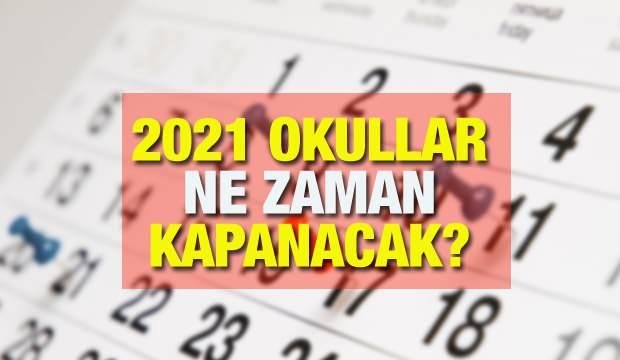 Okullar ne zaman kapanacak? 2021 Yaz tatili takvimi belli oldu! 1 Eylül’de öğrenciler ders….