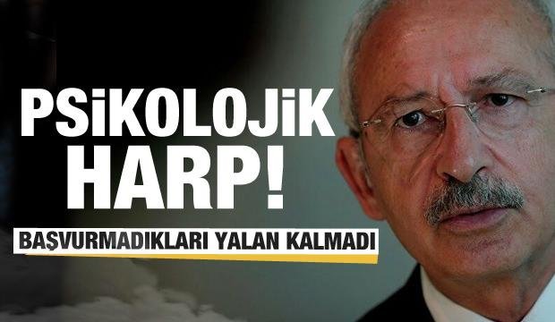 Psikolojik harp başladı! Yalanda öncülüğü Kılıçdaroğlu üstlendi
