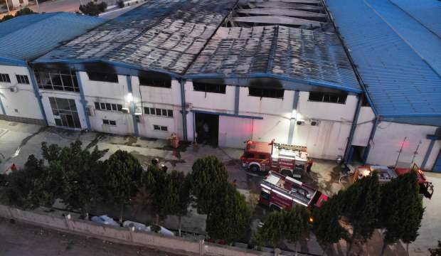 Sabah küle dönen fabrikada akşam yine yangın çıktı