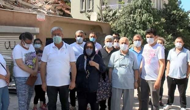 Sarıyer’de yıkılan binanın sakinleri mağduriyetlerinin giderilmesini istiyor