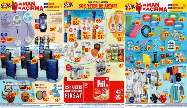 ŞOK 9 Haziran 2021 aktüel ürünler kataloğu! Tekstil, Kozmetik, Temizlik, Plaj ürünlerinde…