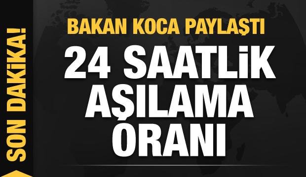 Son dakika: Bakan Koca aşı yaptıranların sayısını açıkladı