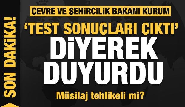 Son dakika: Bakan Kurum ‘Test sonuçları çıktı’ diyerek duyurdu! Müsilaj tehlikeli mi?