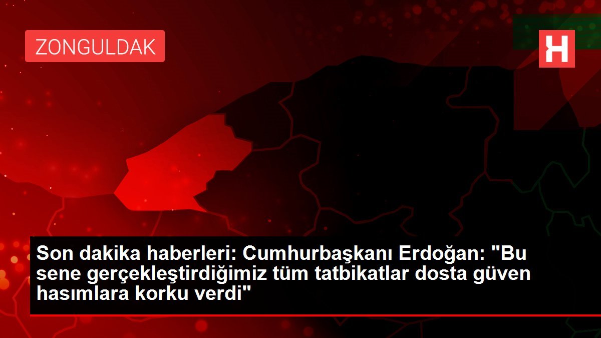 Son dakika haber: Cumhurbaşkanı Erdoğan, Denizkurdu 2021 Tatbikatı’na canlı bağlantıyla katıldı Açıklaması