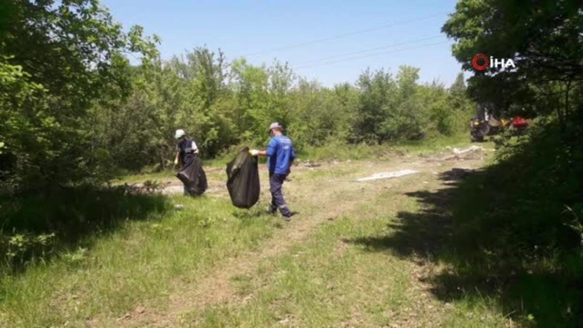 Son dakika haber… Sapanca Gölü kıyısındaki ormana dökülen atıklar temizlendi