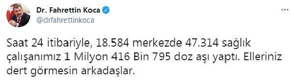 Son dakika haberi… Bakan Koca: Elleriniz dert görmesin