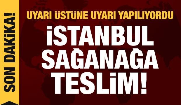 Son dakika haberi: İstanbul’da beklenen yağış başladı