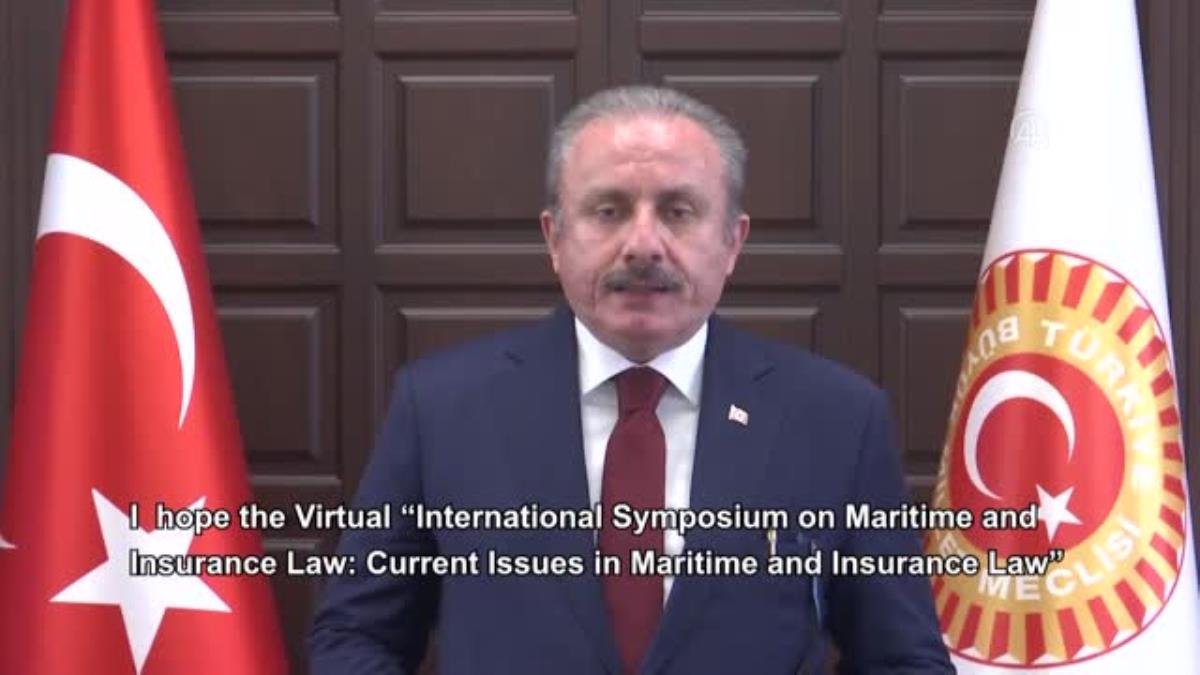TBMM Başkanı Şentop, Uluslararası Deniz ve Sigorta Hukuku Sempozyumu’na video mesaj gönderdi