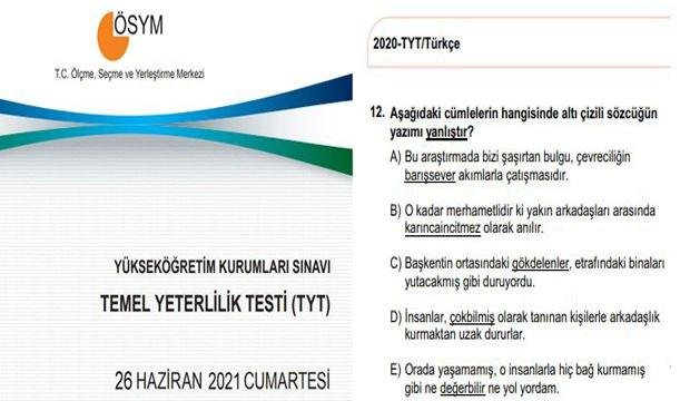 YKS soru ve cevapları 2021!  TYT, AYT ve YDT cevap anahtarı ÖSYM tarafından açıklandı mı?