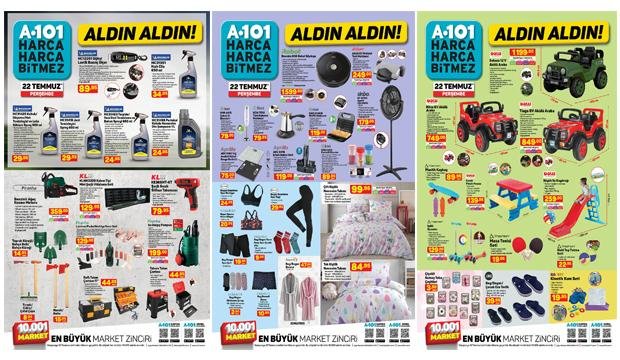 22 Temmuz A101 Aktüel Kataloğu! Beyaz eşya, hırdavat, züccaciye ve oto bakım ürünlerinde..