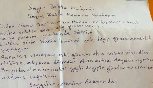 Ankara’dan Bartın zabıtasına mektup yazıp “mürdüm eriği” istedi