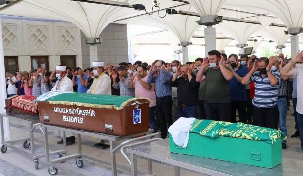 Annesi tarafından öldürülen anne ve iki çocuğu toprağa verildi