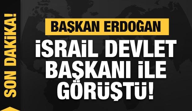 Başkan Erdoğan, İsrail Devlet Başkanı Hertzog ile görüştü