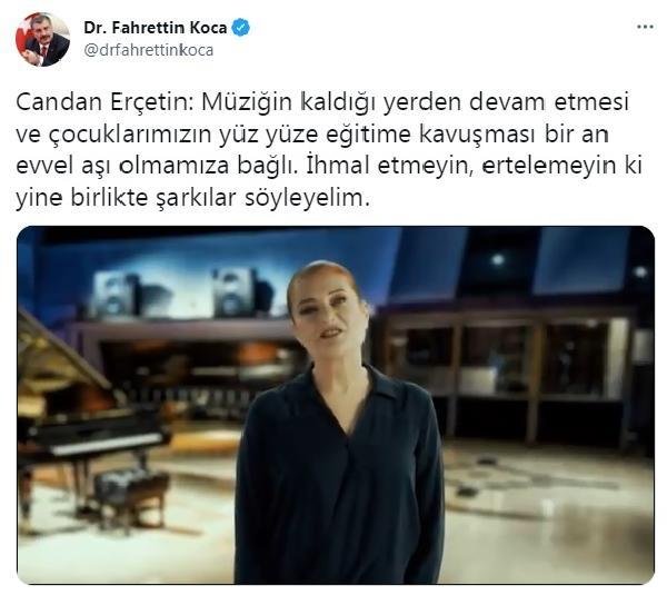 Candan Erçetin’den ‘aşı’ uyarısı: İhmal etmeyin, ertelemeyin