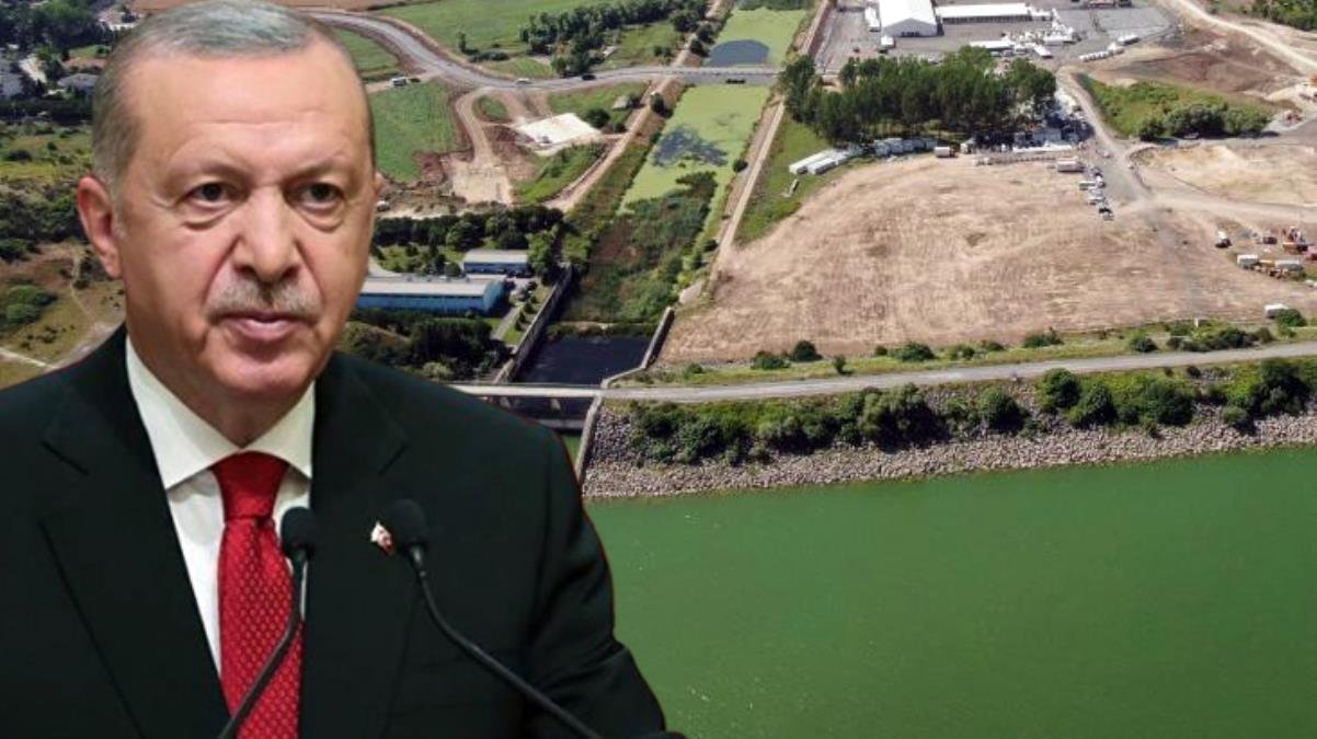 Erdoğan Kanal İstanbul’un temelini atmak için tören alanına helikopterle iniş yaptı