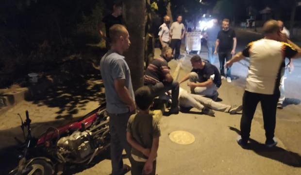 İşçi servisi ile motosiklet çarpıştı: 1 yaralı