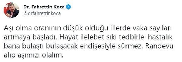 Koronavirüs salgınında günlük vaka sayısı 5 bin 670 oldu (2)